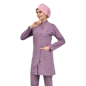 Combinaison médicale une pièce pour femmes, pantalon long, tenue de travail pour hôpital, clinique, salon de beauté, vente en gros OEM - Product Image 1