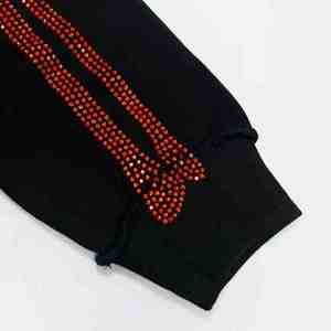 Sudadera con capucha y cremallera para hombre, estampado de esqueleto con purpurina, estilo gótico, corte regular, ropa de otoño - Product Image 3