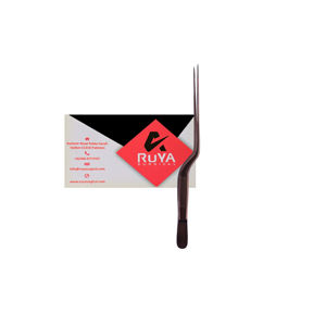 Ensemble de pinces à épiler droites et coudées en acier inoxydable, 3 pièces, poignées antiadhésives, compatibles lave-vaisselle, résistantes à la chaleur, durables, couleur or rose - Product Image 4