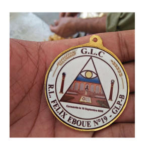 Badge de tablier des Grands Stewards Provinciaux de la Franc-maçonnerie, broderie à la main de l'île de Man, tous les motifs, badge orné de bijoux, modèle 2026 - Product Image 4