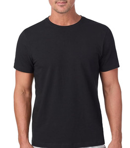 T-shirt uni à col en V et manches courtes pour homme 2025/2026 en tissu non tissé 100 % coton doux, respirant, séchage rapide, décontracté, coupe classique, vierge - Product Image 3