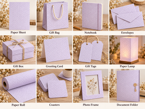 Hojas de Papel Hechas a Mano con Patrón Chevron de Lavanda Premium, para Invitaciones de Boda, Envoltura de Regalos y Manualidades - Product Image 5