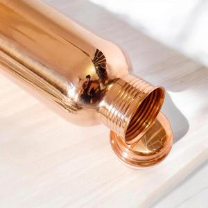 Plain Finish Real Copper <b>Bottle</b> With Glass Best Selling Copper Water <b>Bottle</b> Sets For Gift Ideas Office Home Drinking <b>Bottle</b> Set - Product Image 4