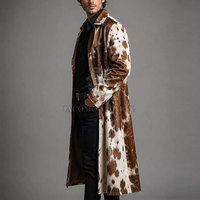 Manteau en cuir pour homme conçu pour un port confortable et chaud en hiver, avec un matériau souple et flexible et un look moderne et tendance.