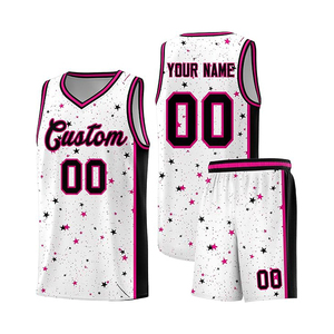 V Neck Basketball Jersey Unisex Open Collar Custom Breathable Mesh Top <b>Only</b> - Product Image 1