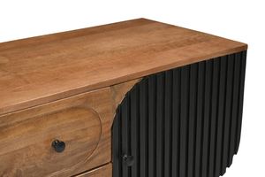 Meuble TV avec pieds pliants, style moderne, en bois de manguier massif - Product Image 4