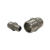 Raccord hexagonal en acier inoxydable 1/8"-4" lisse de haute qualité, marque Chico, surface argentée, moulage industriel, logo personnalisé