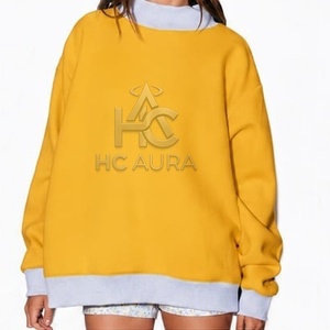 Sweat-shirt molletonné oversize à col montant pour femme, personnalisable avec logo, vente en gros, qualité supérieure, streetwear décontracté, le plus vendu - Product Image 6