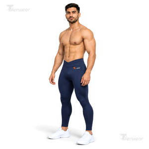 <b>Men's</b> Athletic Compression Tights Breathable Solid Pattern Sports Training Fitness Pants Elastic Mid Waist Yoga <b>Leggings</b> <b>for</b> <b>Men</b> - Product Image 2