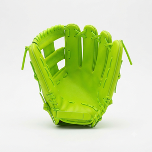 Gant de baseball synthétique vert H-Web pour droitier, à doigts entiers, avec fermeture auto-agrippante, antidérapant, toutes saisons - Product Image 1