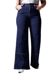 Abdul Royal World Export Women's <b>Boot</b> Cut Cotton Denim Jeans-Eco-Friendly Mid Waist Regular Fit Ripped Vintage Design Multi-Wash - Product Image 1