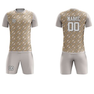 Uniforme de football personnalisé à séchage rapide, antibactérien, 100% polyester, protection UV, haute qualité, manches courtes, respirant, été - Product Image 5