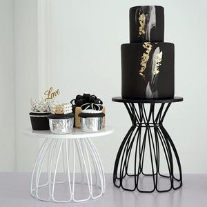 Modern Metal Cake Stand Wire Pedestal Dessert Table Display Rack Round Cupcake Holder for Wedding Party Event Centerpiece Stand - Product Image 1