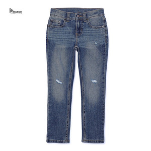 Men's Slim Fit Distressed Ripped <b>Soft</b> Denim <b>Jeans</b> Straight Leg Casual Style Mid Waist Cotton Fabric Sportswear - Product Image 4