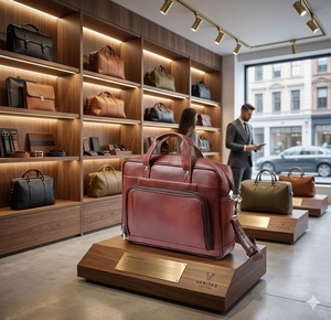 Sac pour ordinateur portable Wriza 100% cuir véritable de luxe 15,6 pouces, étui rigide vintage, mallette d'affaires, sac à main personnalisé avec logo pour hommes, vente en gros - Product Image 2