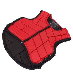 2026 Red Horse Riding Safety Vest Unisex Sleeveless Zipper Closure Breathable Polyester Mesh Back - Product Image 3