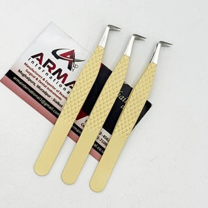 Pince à cils à pointe en fibre de 90 degrés, testée à la main, durable, avec logo personnalisé, pour extensions de cils, pointe fine - Product Image 2