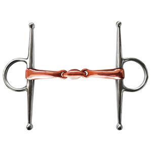Bocado de acero inoxidable de mejilla completa para caballo, tipo gag, eggbutt, snaffle, para entrenamiento, equipo ecuestre - Product Image 4
