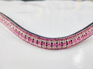 Diadema de Cristal Blanco Hecha a Mano con Diamantes para Caballo, Decorativa, para Equitación, Producto de Calidad para Exhibición - Product Image 3