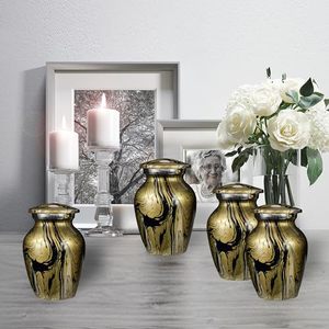 Handcrafted Aluminum <b>Keepsake</b> <b>Memorial</b> Ash Urn Tribute Holder Designed With Premium Artistic Finish And Fine Texture - Product Image 5