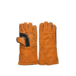 Gants de travail en cuir résistants à la chaleur, amples et protecteurs pour la soudure - Product Image 1