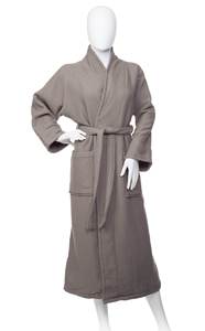 Peignoir de bain Nesta Sports 100 % coton style kimono, long, absorbant, luxueux, léger, en tissu gaufré pour hommes et femmes - Product Image 6