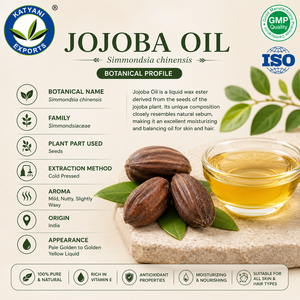 Huile de jojoba pure, huile naturelle de Simmondsia Chinensis pressée à froid - Pour les formules cosmétiques et de soins de la peau - Madhya Pradesh - Product Image 3