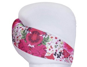 Gants de boxe de compétition haut de gamme pour la protection des mains, avec design floral personnalisé et sangles réglables - Product Image 4