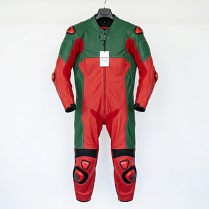 Combinaison de moto en cuir de vachette avec protections intégrales OEM & ODM - Product Image 5