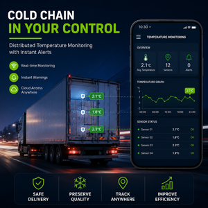 Plateforme de surveillance de la température des camions frigorifiques |   Alertes en temps réel et OEM - Product Image 1