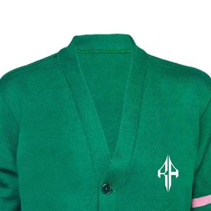 Make Your Custom Good Quality V-Neck for Sorority/Fraternity/Schools/Colleges/Universities Logo Knitted <b>Cardigans</b> <b>Sweaters</b> - Product Image 3