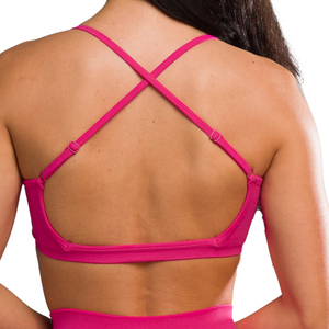 Sujetador deportivo sin costuras para mujer con espalda abierta y tirantes, para yoga y fitness, elástico, ligero, transpirable, top de entrenamiento Bloom - Product Image 5