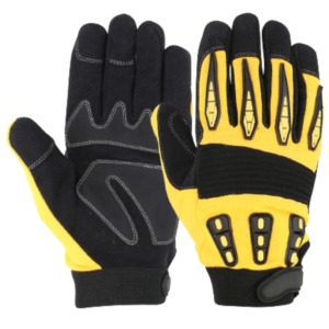 Gants de travail de sécurité résistants aux chocs avec fonction écran tactile, anti-choc et anti-perforation en cuir de vachette renforcé - Product Image 5
