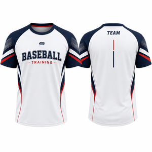 Camiseta de Calentamiento de Béisbol Personalizada, Top Deportivo de Alto Rendimiento, Ligero, de Secado Rápido, Ropa Deportiva para Equipos - Product Image 1