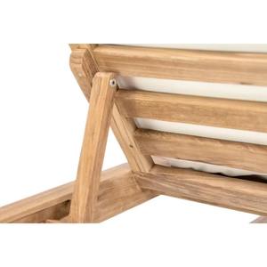 Sillón de Exterior de Diseño con Estructura de Teca Sólida y Función Reclinable - Product Image 3