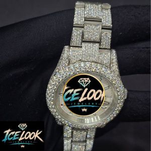 Reloj de Lujo de Acero Inoxidable con Aspecto de Cuarzo, Esfera Plateada, Bisel de Cristal, Brazalete, Joyería de Moda, Regalo - Product Image 2