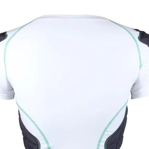 Football Protective Compression Shirt <b>Padded</b> Chest Rib Guard Base Layer Performance Training Top Goalkeeper Jersey - Product Image 4