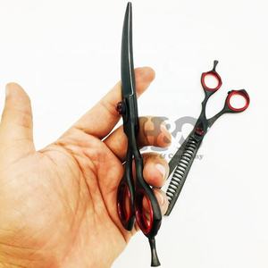 Nouvel ensemble de ciseaux de toilettage pour animaux de compagnie, acier inoxydable, lame tranchante, logo personnalisé, ciseaux à effiler légers, ciseaux pour vison - Product Image 2