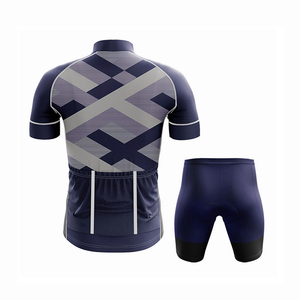 Conjuntos de uniforme de ciclismo de carretera para hombre MTB Wear, licra/poliéster, mangas cortas, jersey de ciclismo con cremallera, conjuntos cortos. - Product Image 2
