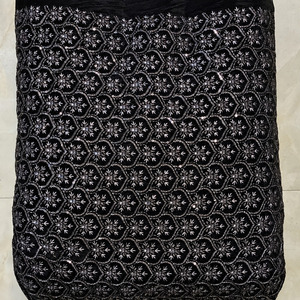 Velvet Embroidered Fabric Designer Fabric Luxury Fabric Velvet Lace Fabric for <b>Modest</b> Fashion Garment Manufacturing Export EU UK - Product Image 4