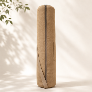 Esterilla de Yoga ecológica orgánica 100% con logotipo de flor 124, bolsa de transporte con serigrafía de algodón de yute, Yog ecológico promocional - Product Image 1