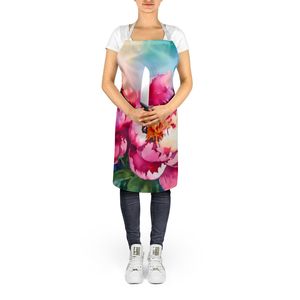 Unisex Large Multicolor Watercolor Peonies <b>Apron</b> for <b>Kitchen</b> Cooking Baking Crafts Gardening-for Adults <b>Women</b> Men - Product Image 5