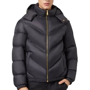 Custom Private Label Padded Puffer Jacket Mens <b>Duck</b> <b>Down</b> Insulated Winter <b>Coat</b> Custom Logo Comfortable Fit Premium Outerwear - Product Image 1