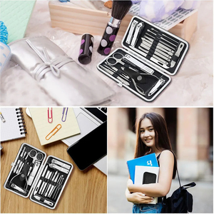 Ensemble de soins des ongles professionnel en acier de qualité supérieure, 16 pièces, kit de manucure DIY de haute qualité, coupe-ongles, outils de podologie, outils de beauté - Product Image 4