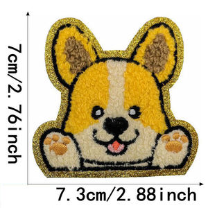 Parches Bordados Personalizados de Alta Calidad, Tela de Sarga, Apliques Termoadhesivos para Prendas, Diseño Floral con Hilo, para Chaquetas y Gorras - Product Image 2