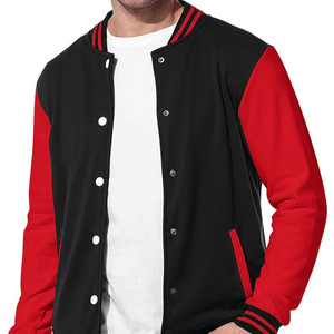 Veste universitaire personnalisée pour équipes, style baseball, en mélange de coton, fabrication OEM/ODM, fabricant de vêtements en gros - Product Image 2