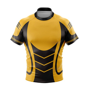 Camiseta de Rugby Profesional para Hombre, Ligera, Transpirable, Cómoda, con Costuras Resistentes, para Entrenamiento y Partidos - Product Image 1