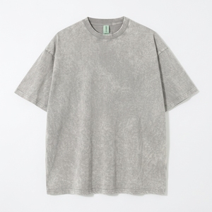 Camiseta de algodón suave estilo vintage para hombre, corte oversize, lavado ácido, estilo casual urbano, algodón premium, a la moda - Product Image 1