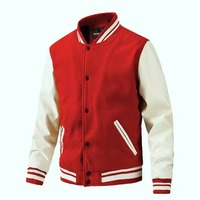 Veste de baseball rétro pour homme, coupe ajustée, avec broderie de logo personnalisée