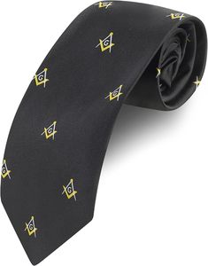 Corbata Masónica Formal Lodge Gift, Hecha a Medida, Calidad Superior, Ecológica, Transpirable, Anti-Pilling, Secado Rápido, Color y Logotipo Personalizados para Hombre - Product Image 6